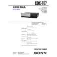 SONY CDX-T67 Owners Manual
