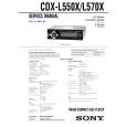 SONY CDXL550X Service Manual