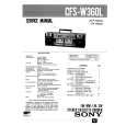 SONY CFSW360L Service Manual