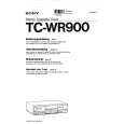 SONY TC-WR900 Owners Manual