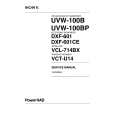 SONY UVW-100B Service Manual