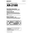 SONY XR-2100 Owners Manual