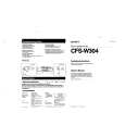 SONY CFS-W304 Owners Manual