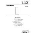 SONY SS-U261 Service Manual