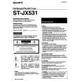 SONY STJX531 Owners Manual