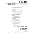 SONY MHCDX8 Service Manual