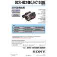 SONY DCRHC1000E Service Manual