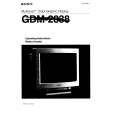 SONY GDM-2038 Owners Manual