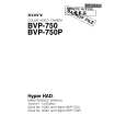 SONY BVP-750 Service Manual
