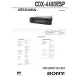 SONY CDX4480ESP Service Manual