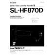 SONY SLHF870D Owners Manual