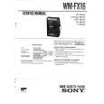 SONY WMFX16 Service Manual