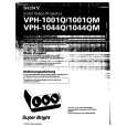 SONY VPH-1044Q Owners Manual