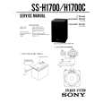 SONY SSH1700C Service Manual