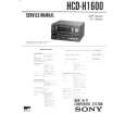 SONY HCDH1600 Service Manual