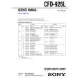 SONY CFD926L Service Manual