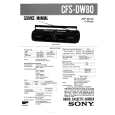 SONY CFSDW80 Service Manual