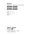 SONY SRW5500 Owners Manual