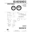 SONY XS-HS12 Service Manual