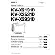 SONY KV-X2131D Owners Manual