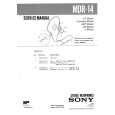 SONY MDR14 Parts Catalog