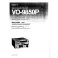 SONY VO9850P Owners Manual