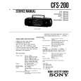 SONY CFS-200 Service Manual