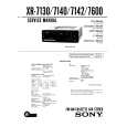 SONY XR7600 Service Manual