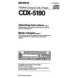 SONY CDX-5180 Owners Manual