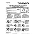 SONY SU40XBR8 Owners Manual