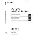 SONY MZR50 Owners Manual