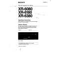 SONY XR-6080 Owners Manual