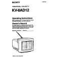 SONY KV-8AD12 Owners Manual