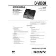 SONY DV8000 Service Manual