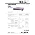 SONY HCD-DZ7T Service Manual