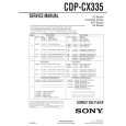 SONY CDPCX335 Service Manual