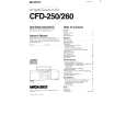SONY CFD-260 Owners Manual