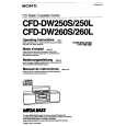 SONY CFD-DW260L Owners Manual