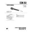 SONY ECM261 Service Manual