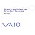 SONY PCG-NV205 VAIO Software Manual