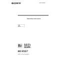 SONY MZR5ST Owners Manual