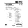 SONY MHC2700 Service Manual