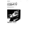 SONY CCD-F77 Owners Manual