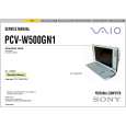 SONY PCVW500GN1 Service Manual