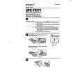 SONY SPKTRV1 Owners Manual