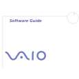 SONY PCV-W1/D VAIO Software Manual
