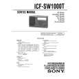 SONY ICF-SW1000T Service Manual