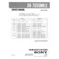 SONY XR7050MKII Parts Catalog