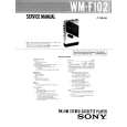 SONY WM-F102 Service Manual