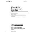 SONY MHC-RG440S Owners Manual